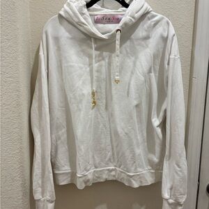 White Hoodie with Gold Detailes